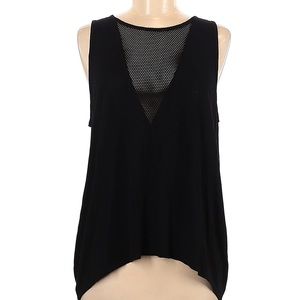 BCBGMaxazria Plunge Tank with mesh detail - size M